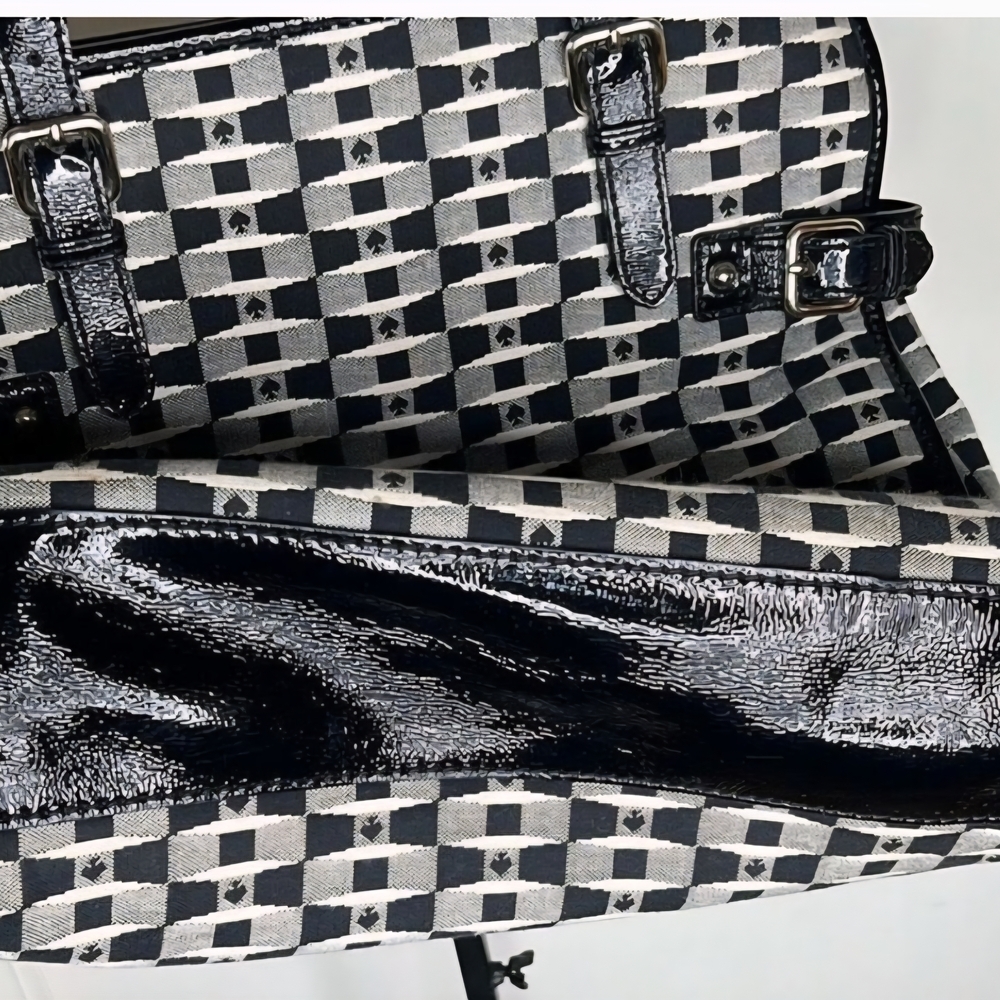 Kate Spade HTF LG ♠️ Tote Bag W/ Red Story Book Lining! RARE FIND FEW MADE GUC - Picture 6 of 6